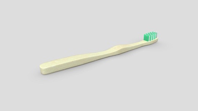 toothbrush 2 - buy royalty free 3d model plaggy 698a015 3d print model - Mito3D