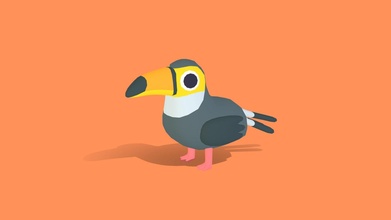topi toucan - quirky series buy royalty free 3d model polydactyl omabuarts a62ff20 3d print model - Mito3D