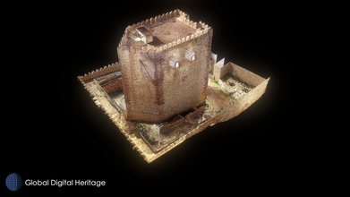 torre arag n spain point cloud - download free 3d model global digital heritage globaldigitalheritage 78cc0e0 so-called medieval fortress part much larger defensive complex located molina guadalajara tower highest area dominating valley generated gallo river its strategic position meant still considered useful 19th century so rebuilt military purposes integrated into system city one most extensive complexes middle ages preserved today had character during border kingdoms castilla aragon built remains previous islamic pentagonal shape increase resistance impact artillery especially catapults made using 150 faro focus3d scan positions 3d print model - Mito3D