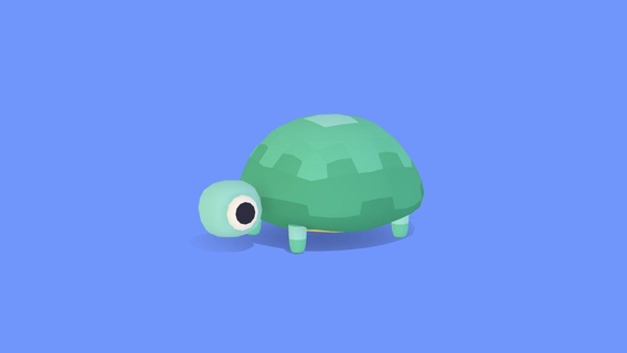 tortoise - quirky series buy royalty free 3d model omabuarts studio toon cute shell animal stylized animated simple rigged 3d print model - Mito3D