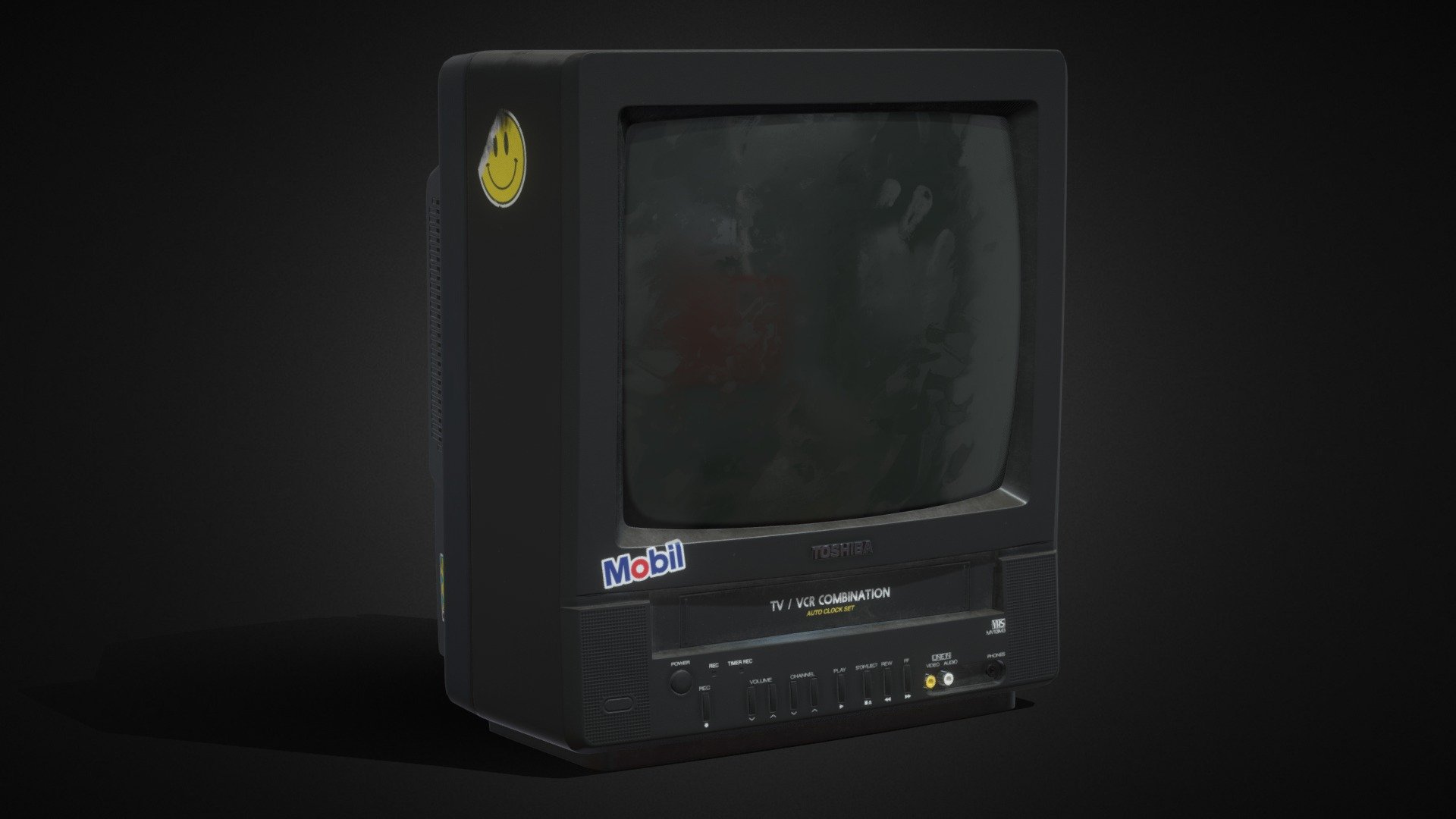 TOSHIBA crt tv 3d modello jinhong jeong jinhongjeong 60d7145 3D print model - Mito3D