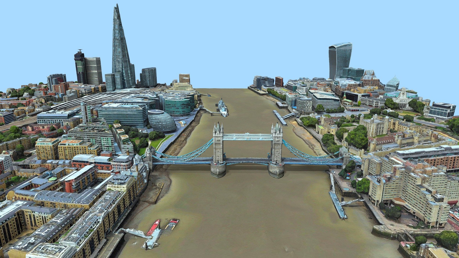 Turm Brücke London Kaufen Lizenzgebühren frei 3d Modell libanciel Architektur 3D print model - Mito3D