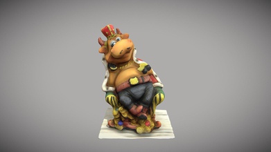 toy bull - download free 3d model ruda5 c983b33 photogrammetry textures scanned using retopologized use bigger scenes games include obj fbx format ready just put into your scene 3d print model - Mito3D