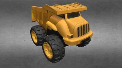 4visualization 76cd2d1 oyuncak damperli kamyon - satın royalty free 3d model dumpertruck taranan artec alan örümcek doğruluğu yaklaşık 03 mm ölçüler ve %25 s 3d print model - Mito3D