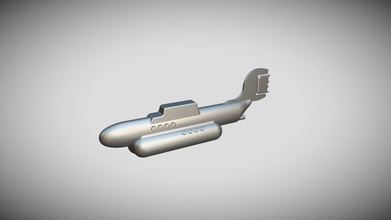 toy submarine - download free 3d model ansyslearn 21201df 3d print model - Mito3D