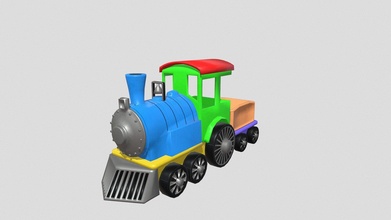 brinquedo trem texturizado baixar livre 3d modelo mishas3d 33fe30f 3d print model - Mito3D