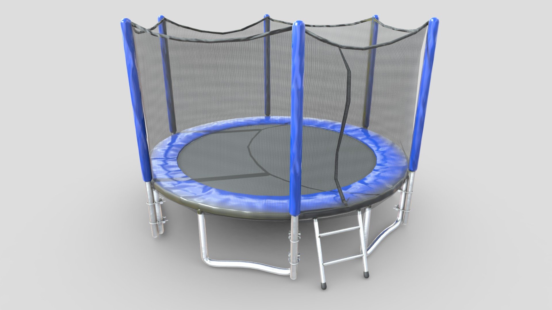 trampoline - buy royalty free 3d model chakkitpp kid exterior fitness gym play exercise jump playground jumping bounce mat sport 3D print model - Mito3D
