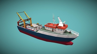 trawler - download free 3d model jaspertobias 421f323 3d print model - Mito3D