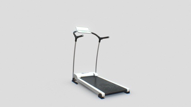 treadmill - buy royalty free 3d model robertrestupambudi property fitness gym indoor runner furniture game-ready game-asset props-assets props-game decoration sport 3d print model - Mito3D