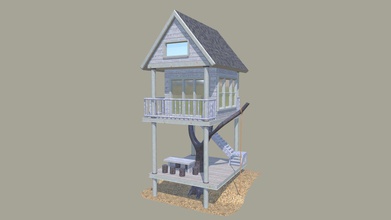 tree house - download free 3d model yaroslav d23634a 5th 3d print model - Mito3D