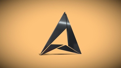 triangular logo model - download free 3d maxartist a17601b 3d print model - Mito3D