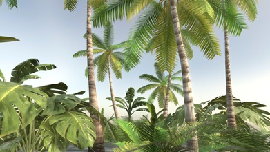 tropical végétation acheter royalties libre 3d modèle alint b6c1934 3d print model - Mito3D