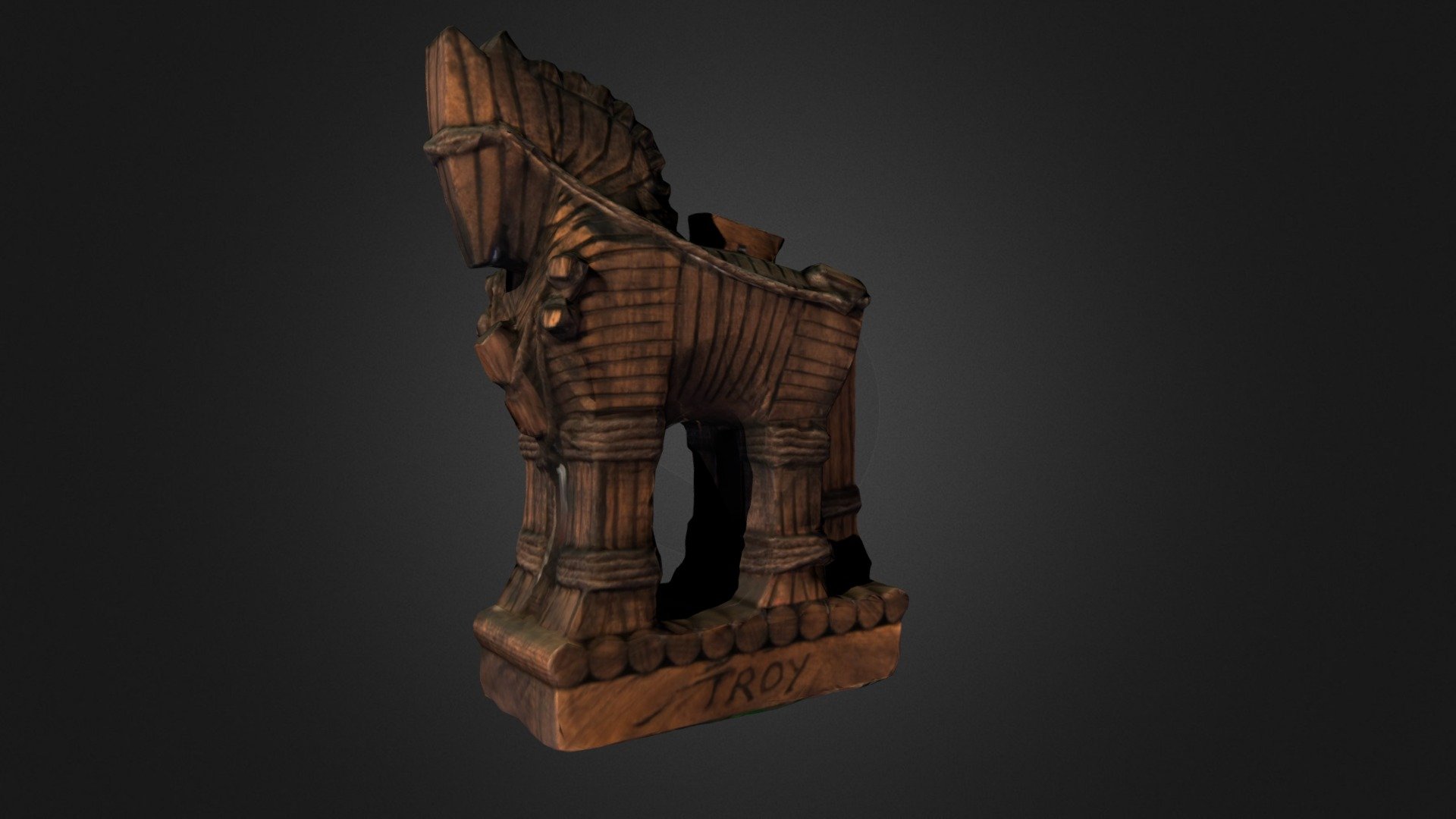 troyan cavalo - de digitalização em 3d modelo alex grzybowska g 08a79d8 Digitalização brinquedo suvenir real da cidade troy turquia madeira bem feito 3D print model - Mito3D