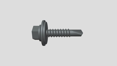 tsbw5 5-26-3 - download free 3d model evolution fasteners evolutionfasteners 4e40836 tsbw55-26-3 designed fixing cladding roofing applications hot cold rolled purlins rails description hex washer head self-drilling screw size 55mm x 26mm box quantity 250 3d print model - Mito3D