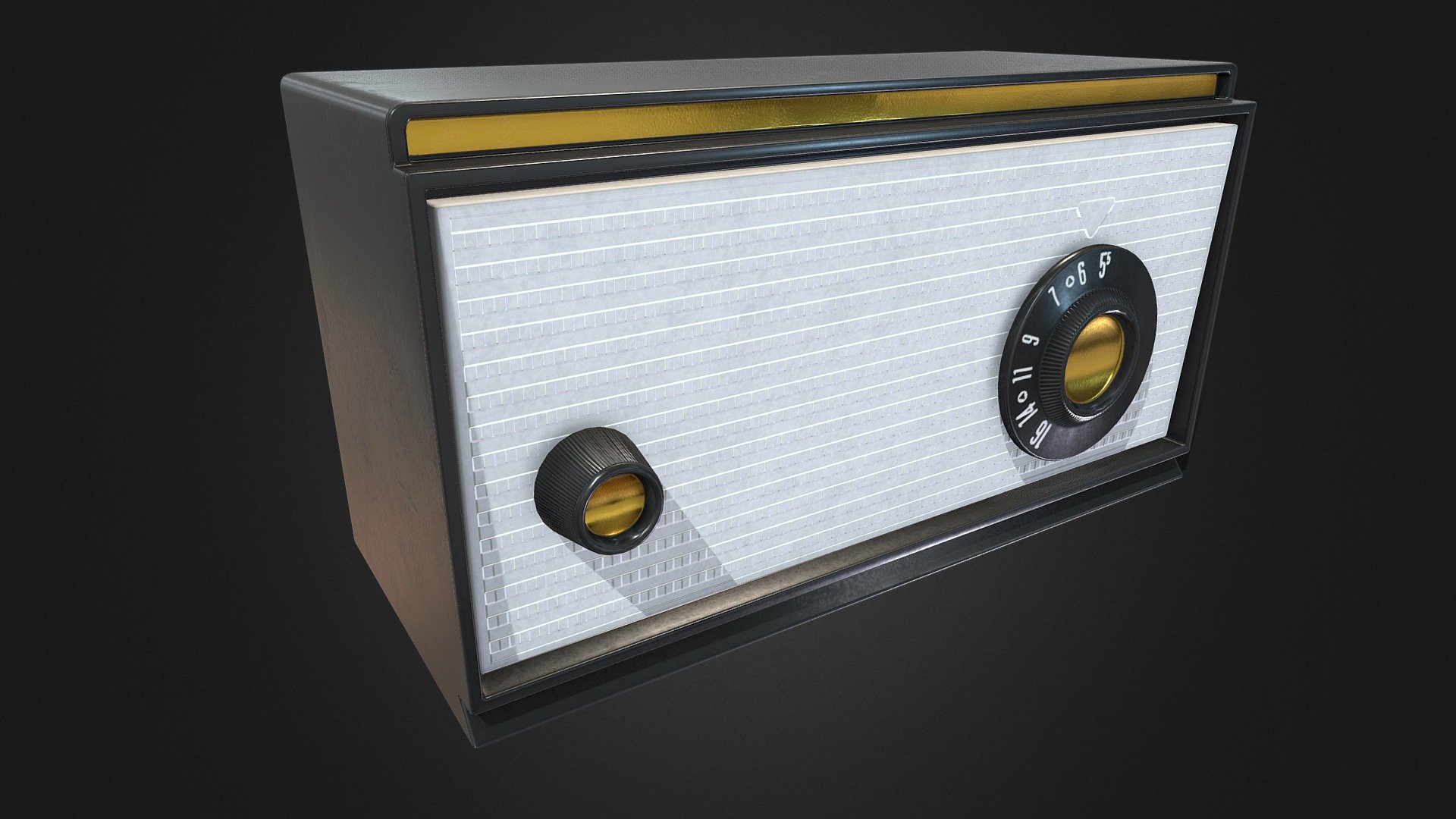 tube radio v01 low poly acheter royalties libre 3d modèle svg3d 17cf60a 3D print model - Mito3D