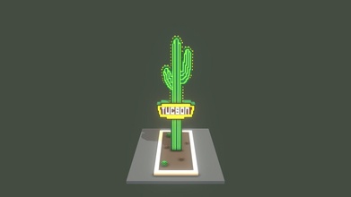 tucson neon cactus - buy royalty free 3d model hexandhew bd8077b 3d print model - Mito3D