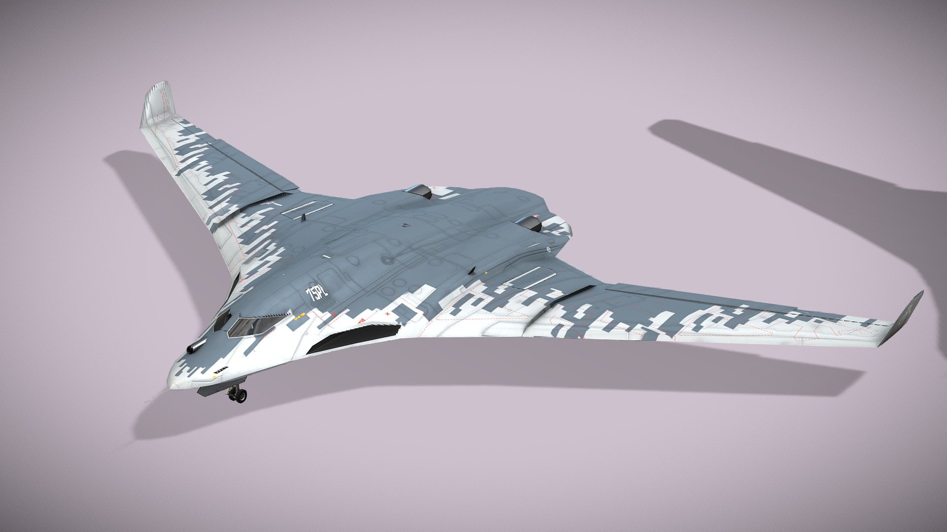 Tupolev pak enviado Comprar realeza livre 3d modelo Netrunner pl furtividade avião bombardeiro protótipo aeronave jato Tupolev enviado bombardeiro furtivo subsônico veículo pobre militares gameasset avião conceito pakda 3D print model - Mito3D