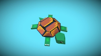 turtle poly - 3d model sebaszayas 95c64d7 3d print model - Mito3D