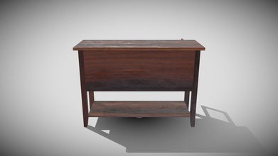 tv wooden stand - 3d model arunkumar2057 4f059dc 3d print model - Mito3D
