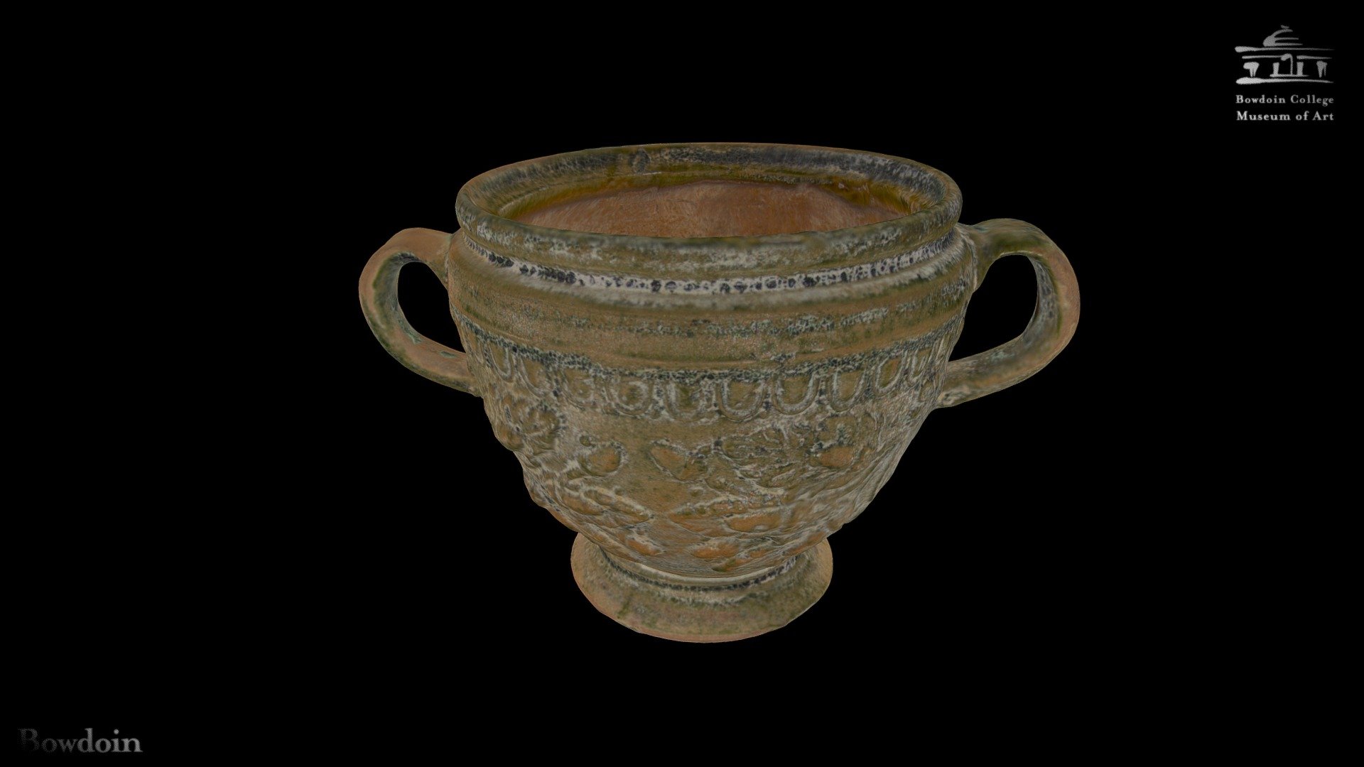 two handled alivio taza 3d modelo Bowdoin Universidad museo Arte bowdoin college museum of art db10791 3D print model - Mito3D