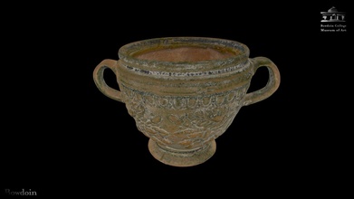 two-handled relief cup - 3d model bowdoin college museum art bowdoin-college-museum-of-art db10791 3d print model - Mito3D