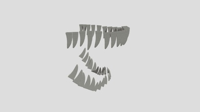 tyrannosaurus teeth textures lewismaher - 3d model auzmellowpanda 3dabec1 3d print model - Mito3D
