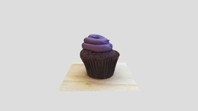 ube cupcake - modello 3d atomicwest eabf075 high poly cattura 3d print model - Mito3D