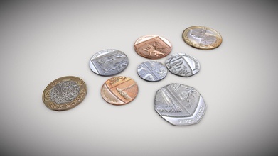 uk coin set - buy royalty free 3d model pbr3d 98b1eea 3d print model - Mito3D