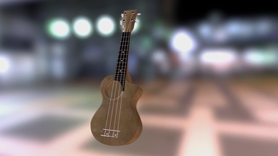 ukulele - 3d model d3dvisuals d154d07 3d print model - Mito3D