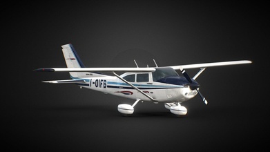 ultralight airplane cessna 182 skyline ii - buy royalty free 3d model pms-3d 3dartcollective a4c46e2 3d print model - Mito3D