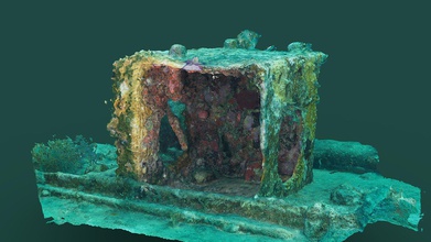 underwater sfm wreck benwood key largo fl - 3d model anhingatech 72ff440 housing deck 3d print model - Mito3D