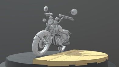 unfinished motorcycle - 3d model tigerskills02 48e84ad 3d print model - Mito3D