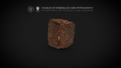 untwinned staurolite close up fotogrammetria 3d modello Museo mineralogia petrografia uaic mineralogypetrographymuseum bed17c0 3d print model - Mito3D