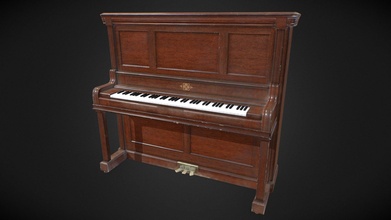 upright piano - 3d model d'aigremont theodaigremont f0d0e89 3d print model - Mito3D