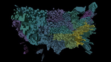 us county prism map opioid prescriptions - 3d model fecr2o4 1b12f41 retail dispensed per 100 persons year averaged period 2006 2017 data https wwwcdcgov drugoverdose maps rxrate-mapshtml small virginia independent cities assimilated into surrounding counties see description here skfbly 6mpr7 color palette used viridis mapped state average rates ranging 364 dc 1283 al vertical ranges rate 0 311 bell ky youtube nsl9sdpcahq animated version 3d print model - Mito3D
