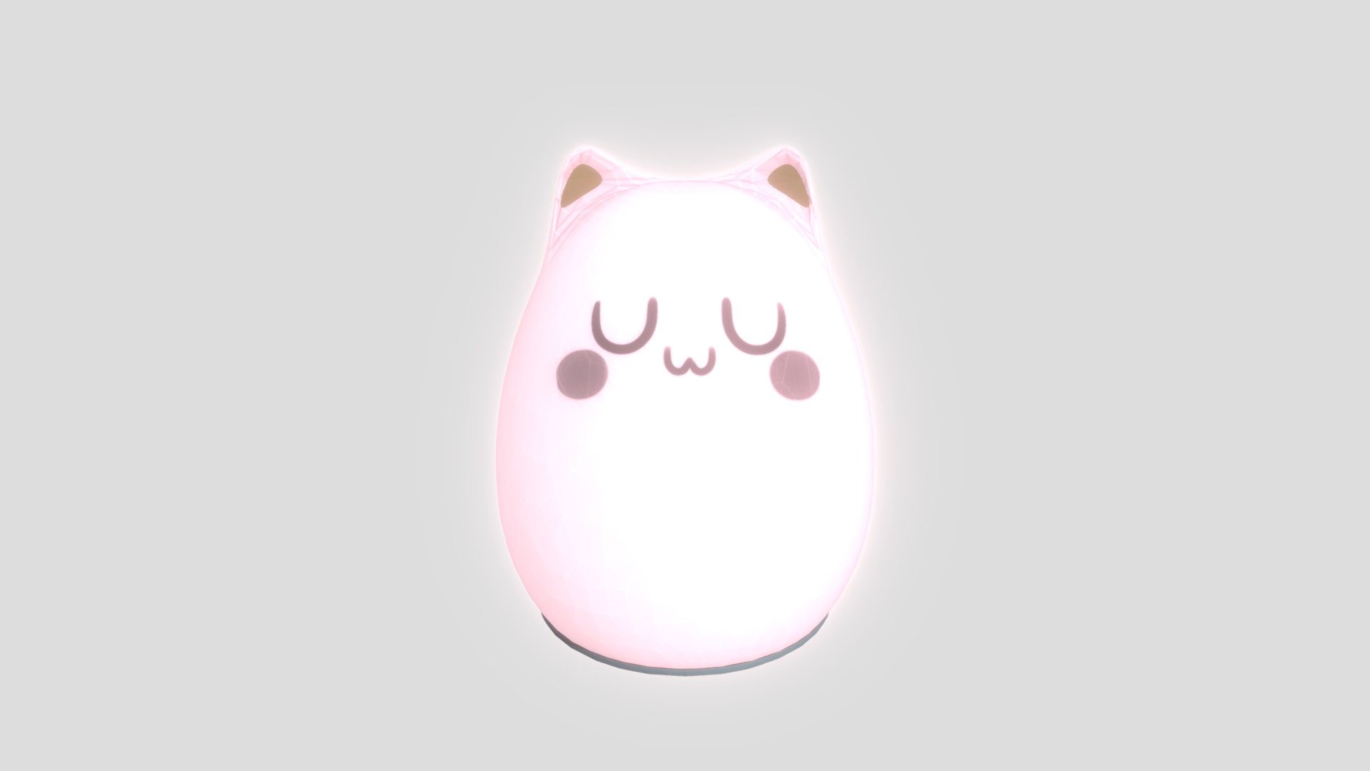 uwu cat night light - download free 3d model princessmoo 9c97673 3D print model - Mito3D