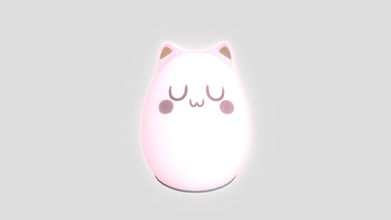uwu cat night light - download free 3d model princessmoo 9c97673 3d print model - Mito3D