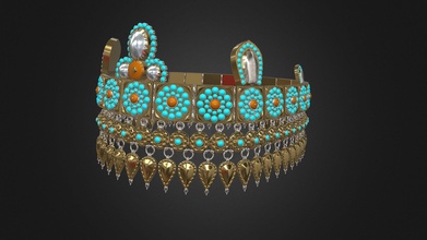 uzbek crown - buy royalty free 3d model bilgebitig 901e287 3d print model - Mito3D