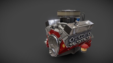 v8 muscle car engine - buy royalty free 3d model veaceslav condraciuc fled cd217de 3d print model - Mito3D