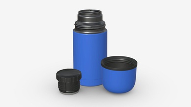 vacuum flask cup small opened - buy royalty free 3d model hq3dmod aivisastics 4df0686 3d print model - Mito3D