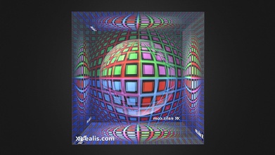vasarely op art movement optical illusions dae - 3d model xrealis 52eb0df 3d print model - Mito3D