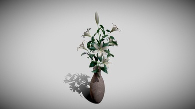 vase lilies - 3d model steven s ssilcock66 b736caa flowering 3d print model - Mito3D