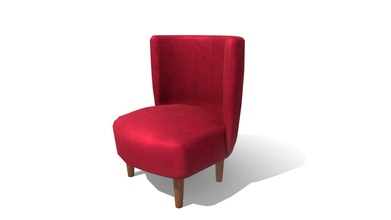 velvet armchair - download free 3d model elnahue 59871c2 3d print model - Mito3D