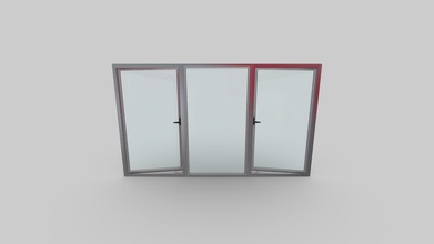 ventana abisagrada koncept40 3d modèle alumine b1b09a4 3d print model - Mito3D