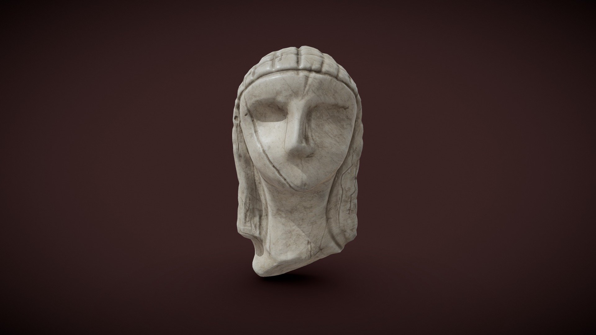 Vénus Brassempouy acheter royalties libre 3d modèle dsv86 archéologie paléolithique cultural heritage art Humain sculpture 3D print model - Mito3D