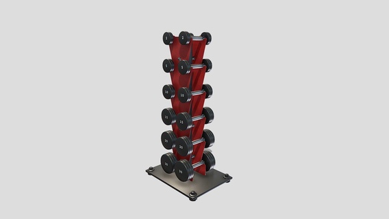 vertical dumbbell rack - buy royalty free 3d model dragosburian fitness gym equipment exercise-equipment sport noai createdwithai 3d print model - Mito3D