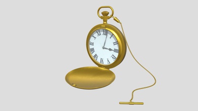 vintage gold pocket watch - buy royalty free 3d model darrenhogan cd3ec9b low poly rotating lid open closed adjustable chain clips pbr textures normal maps fbx provided zip file modelled accurately existing product ready use game animation scene 3d print model - Mito3D