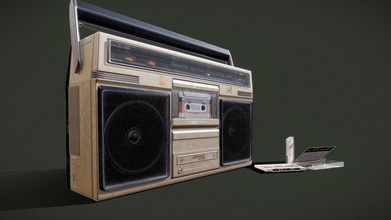 Jahrgang Band Recorder Radio 3d Modell abringo 5168f08 3d print model - Mito3D