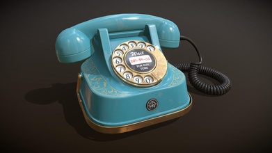 vintage Telefone 3d modelo lucidvoo 6095d22 3d print model - Mito3D