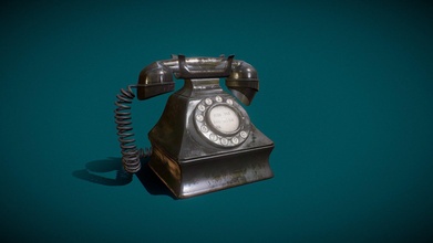 Vintage telefono Scarica gratuito 3d modello John oprisan ioanaoprisan 75b7add 3d print model - Mito3D